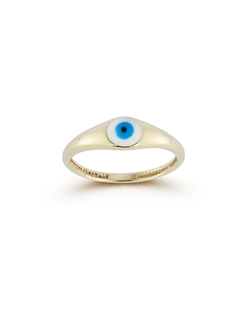 Shop Ember Fine Jewelry 14k Enamel Evil Eye Signet Ring