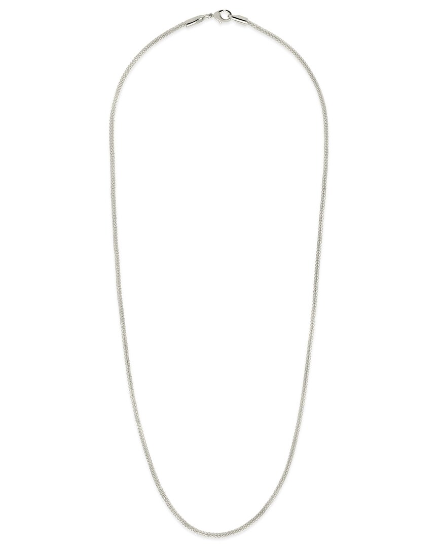 Sterling Forever Rhodium Plated Harlow Chain Necklace