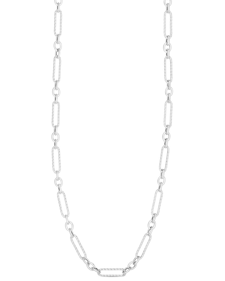 Chloe & Madison Chloe And Madison Silver Figaro Twisted Link Necklace