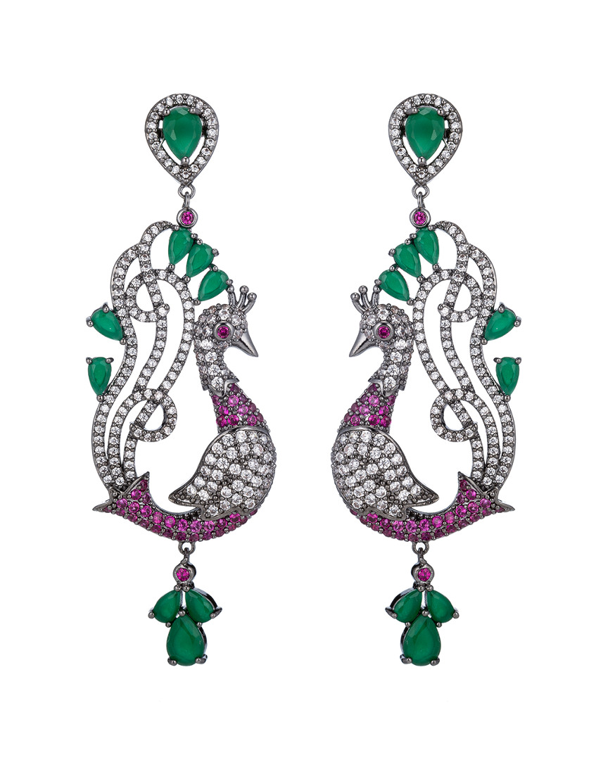 Eye Candy La Jacquline Swan Cz Drop Earring