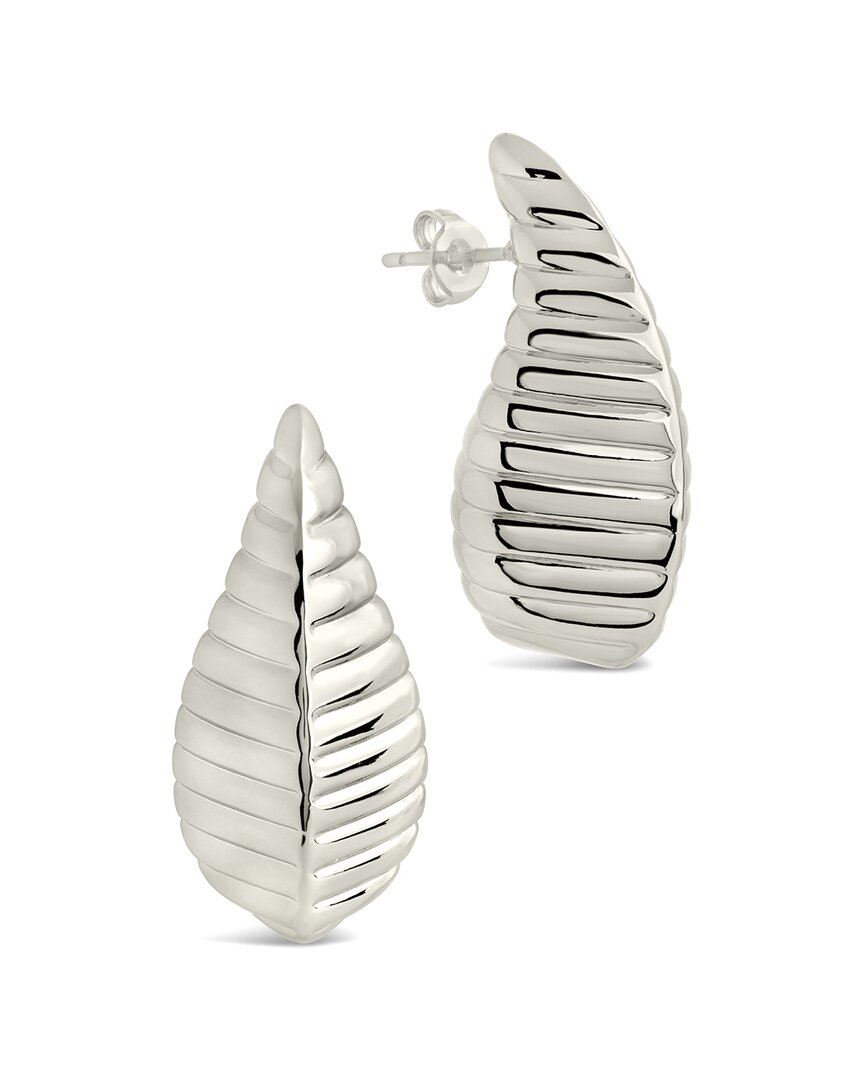 Sterling Forever Vale Textured Stud Earrings