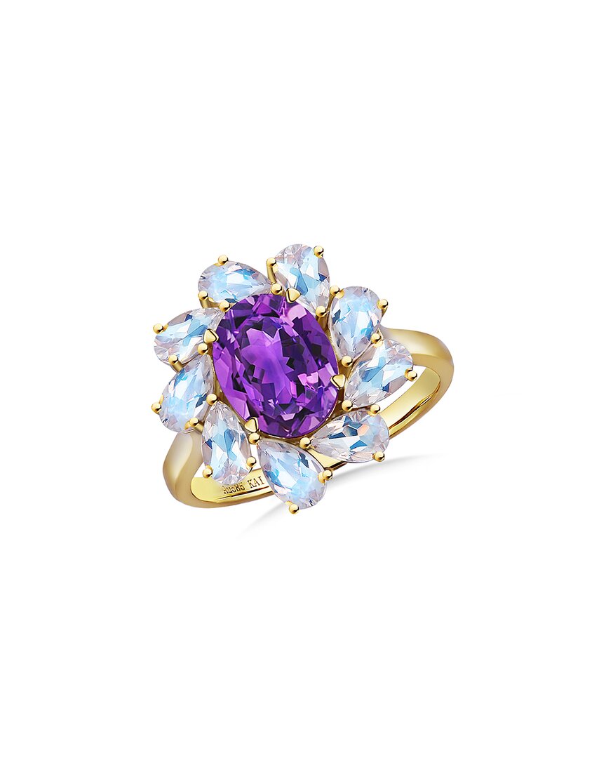 Kai Fine Jewelry 14k 6.70 Ct. Tw. Gemstone Cocktail Ring In Gold