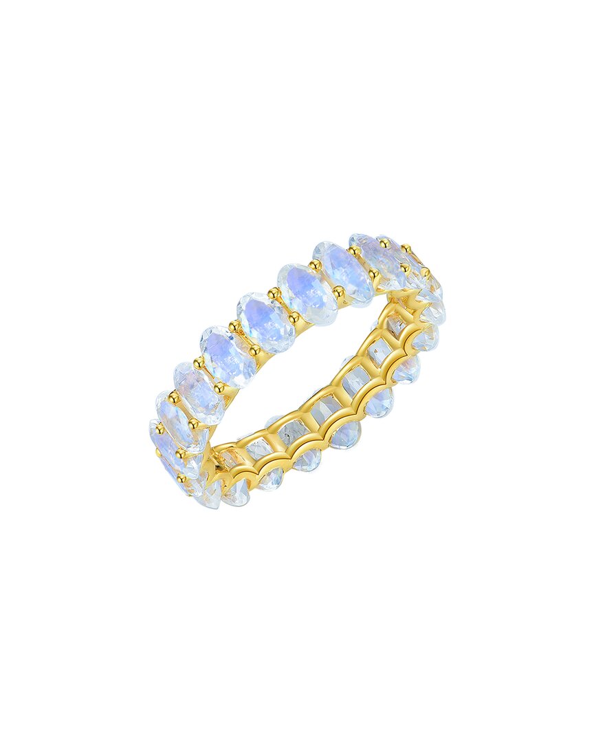 Kai Fine Jewelry 14k 4.00 Ct. Tw. Moonstone Eternity Ring In Gold