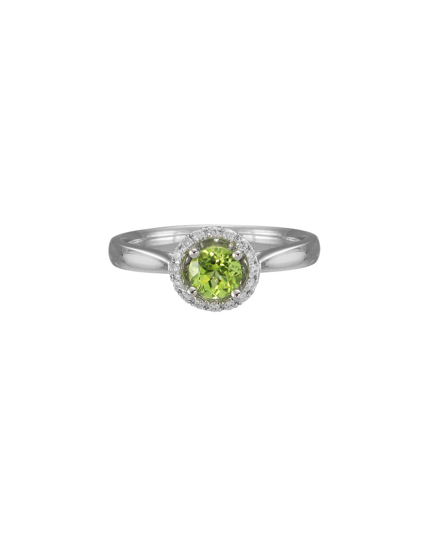 Gemstones 14k 0.71 Ct. Tw. Diamond & Peridot Ring In Multicolor