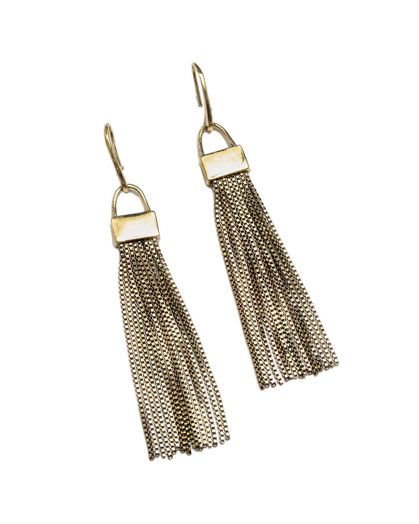 Johnny Was Tassel Drop Earrings In Gold