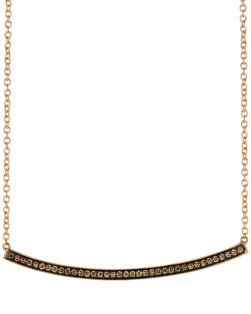 Le Vian Chocolatier 14k Rose Gold 0.36 Ct. Tw. Diamond Necklace