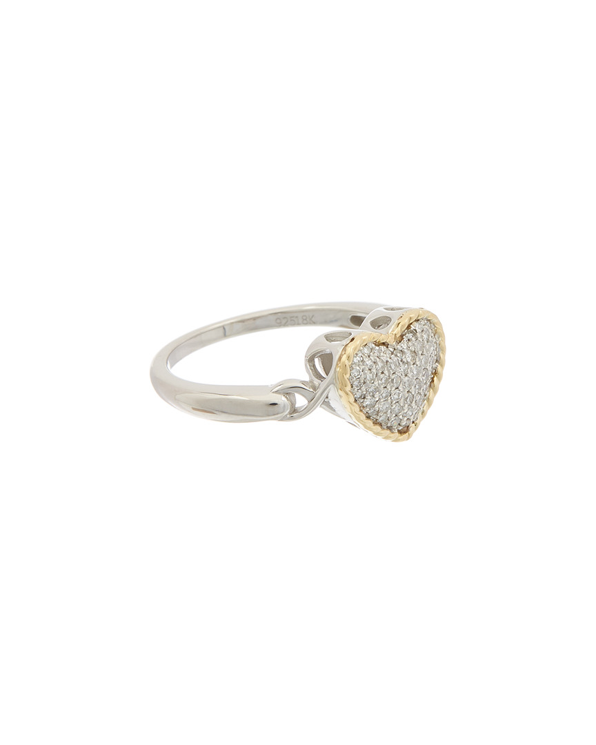 Effy Fine Jewelry 18K & Silver 0.20 ct. tw. Diamond Ring