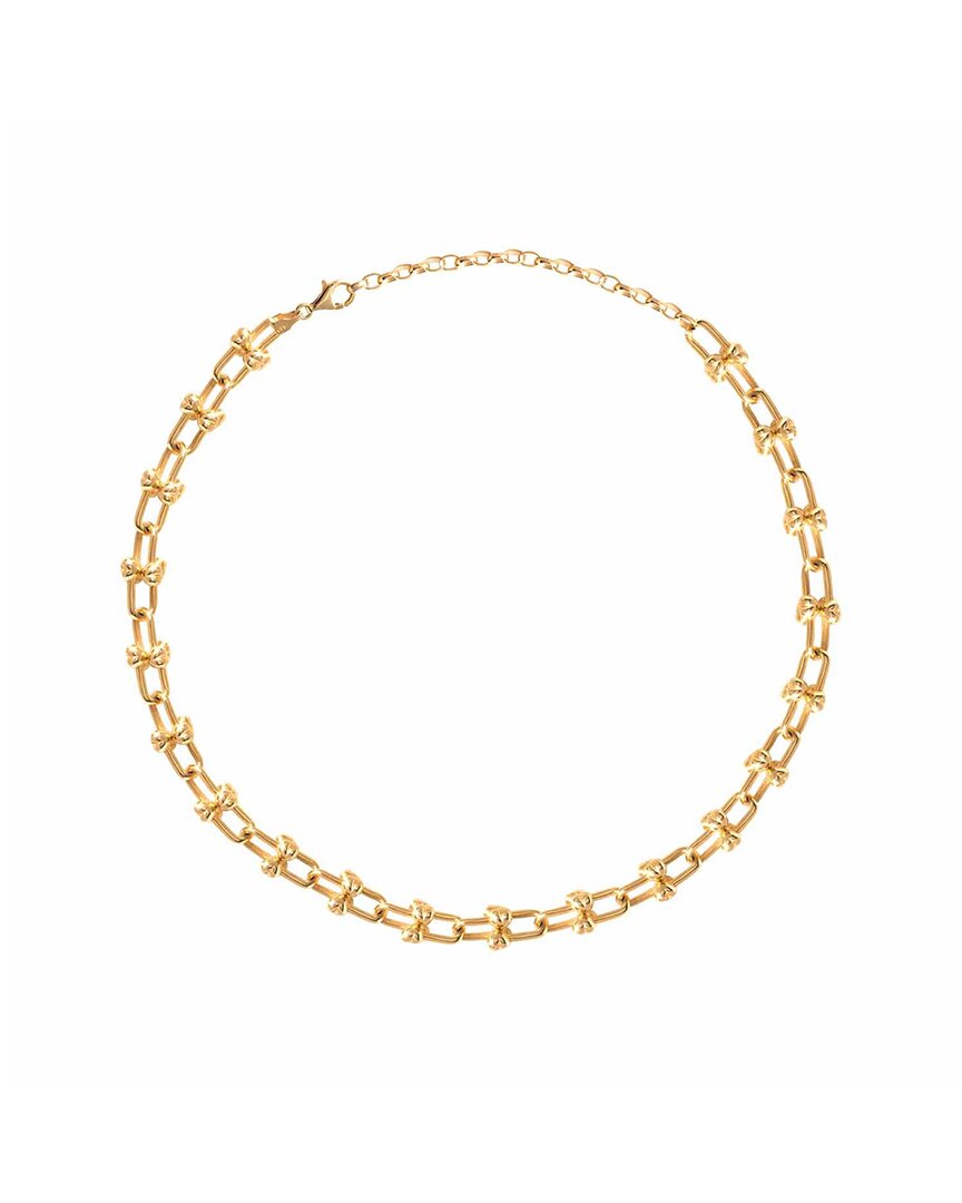 Gabi Rielle Modern Touch Collection 14k Over Silver Choker Necklace