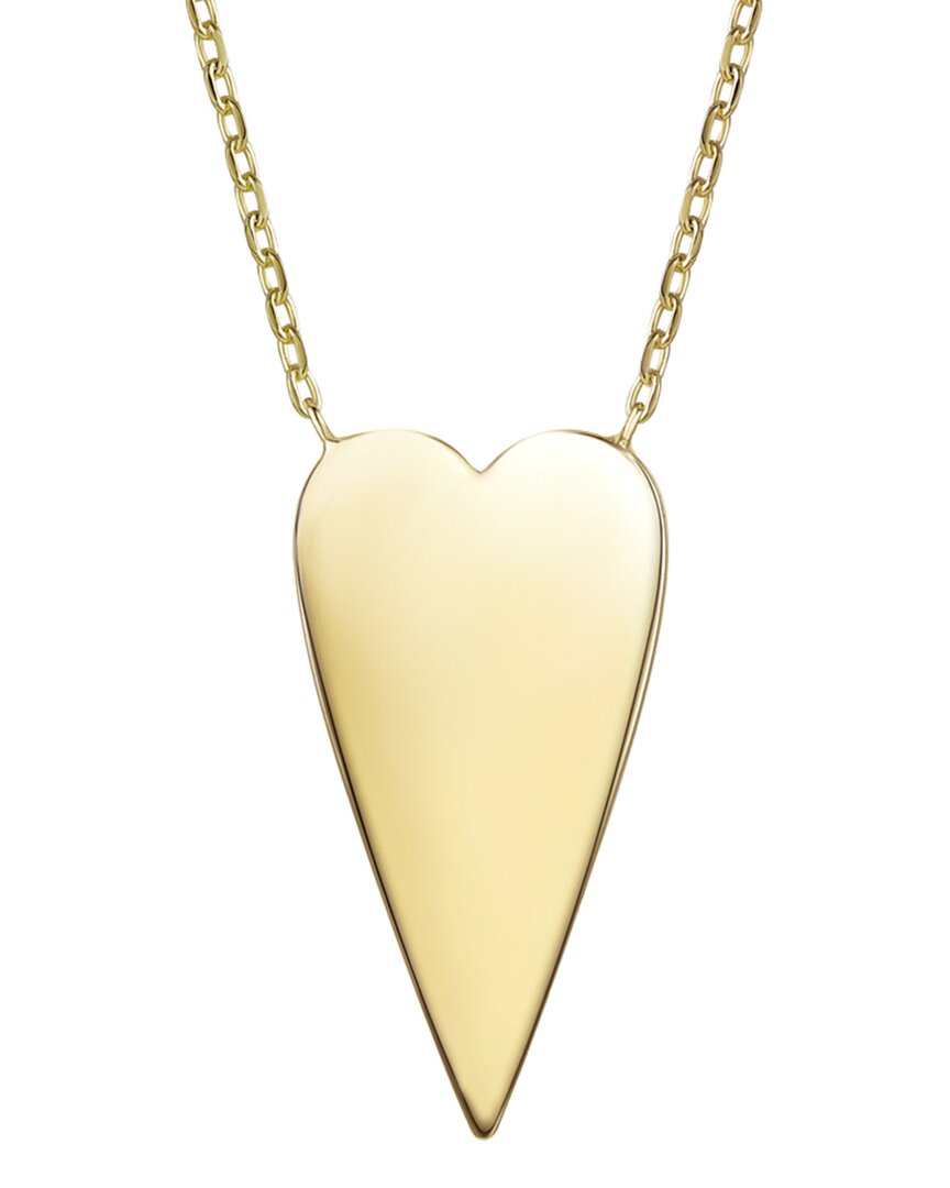 Shop Rachel Glauber 14k Plated Heart Layering Necklace