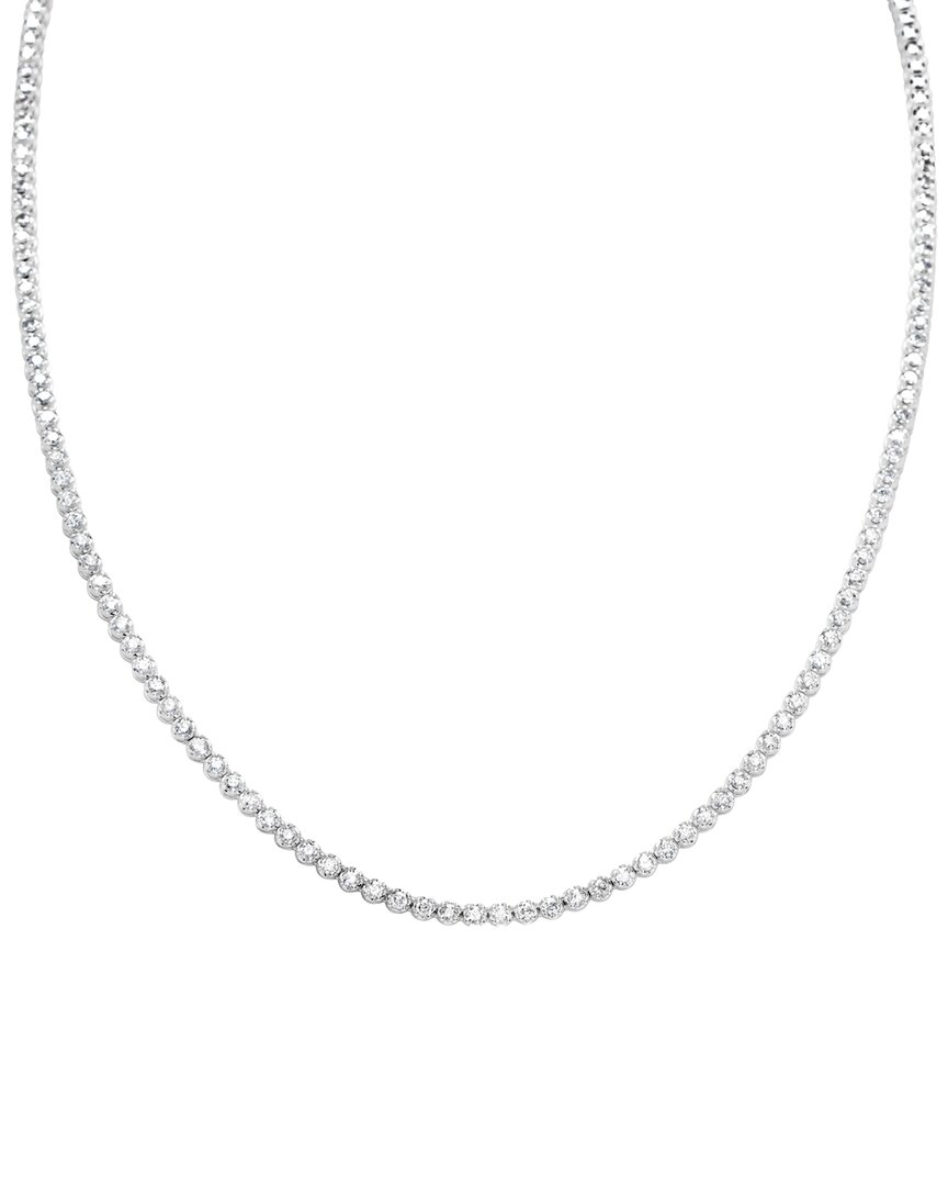 Meira T 14k 4.00 Ct. Tw. Diamond Tennis Necklace In Metallic
