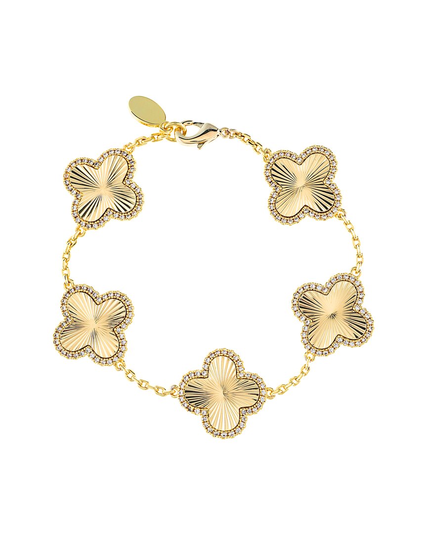Rivka Friedman 18k Plated Cz Bracelet