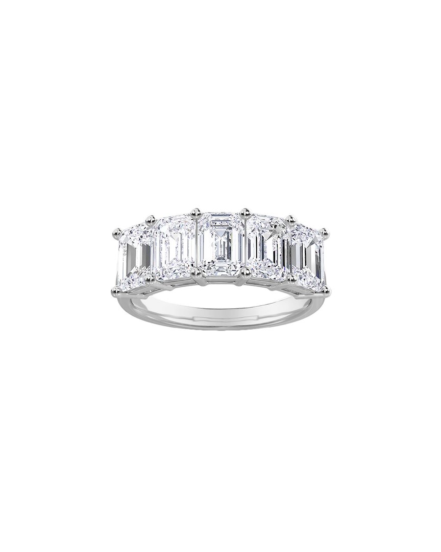 Diana M. Fine Jewelry 14k 2.60 Ct. Tw. Diamond Half-eternity Ring In Metallic