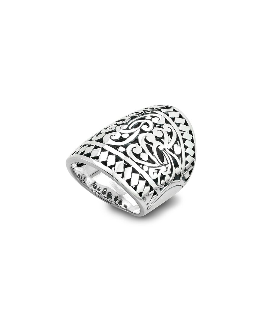 Samuel B. Silver Scrollwork Ring In Silver