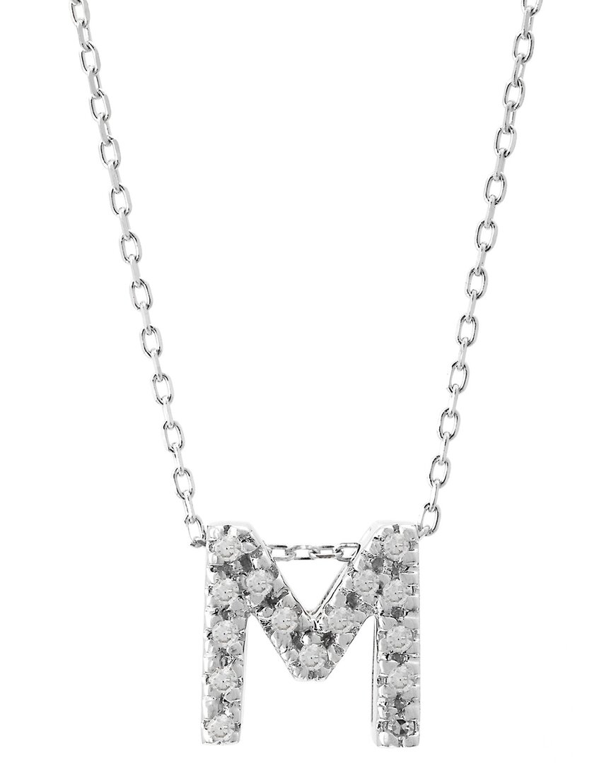 Monary 14k 0.05 Ct. Tw. Diamond Necklace In Neutral