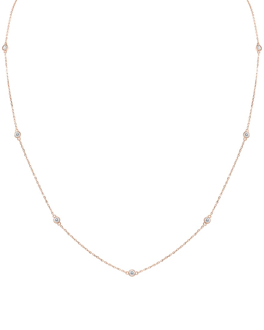 Monary 14k Rose Gold 0.50 Ct. Tw. Diamond Necklace