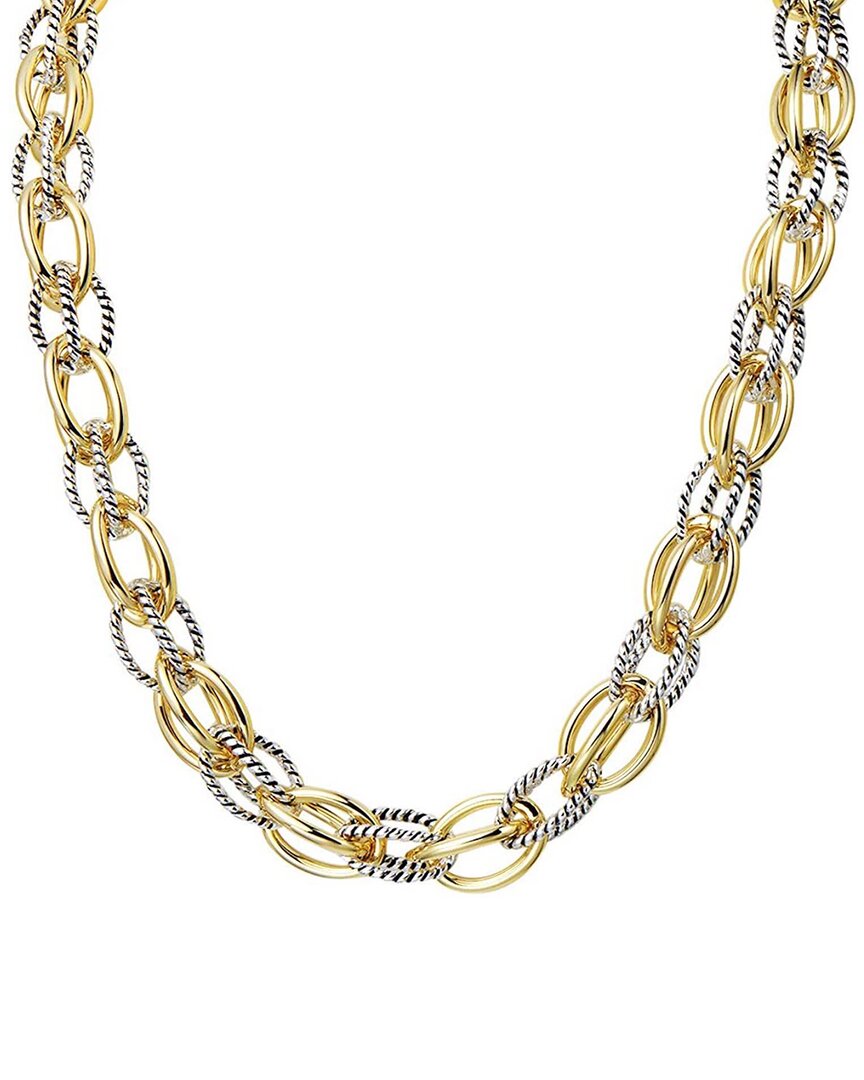 Liv Oliver 18k Plated Multi-link Necklace