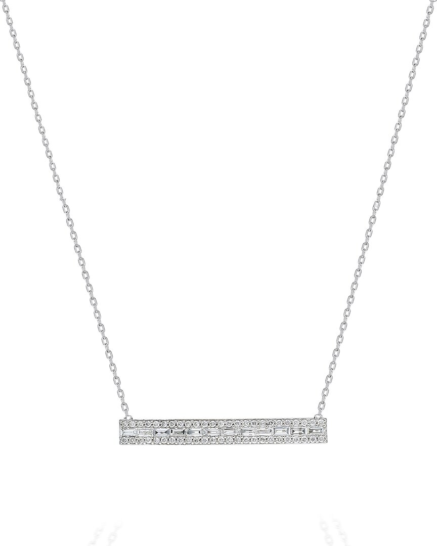 Forever Creations Usa Inc. Forever Creations Signature Collections 14k 0.43 Ct. Tw. Diamond Necklace In Metallic