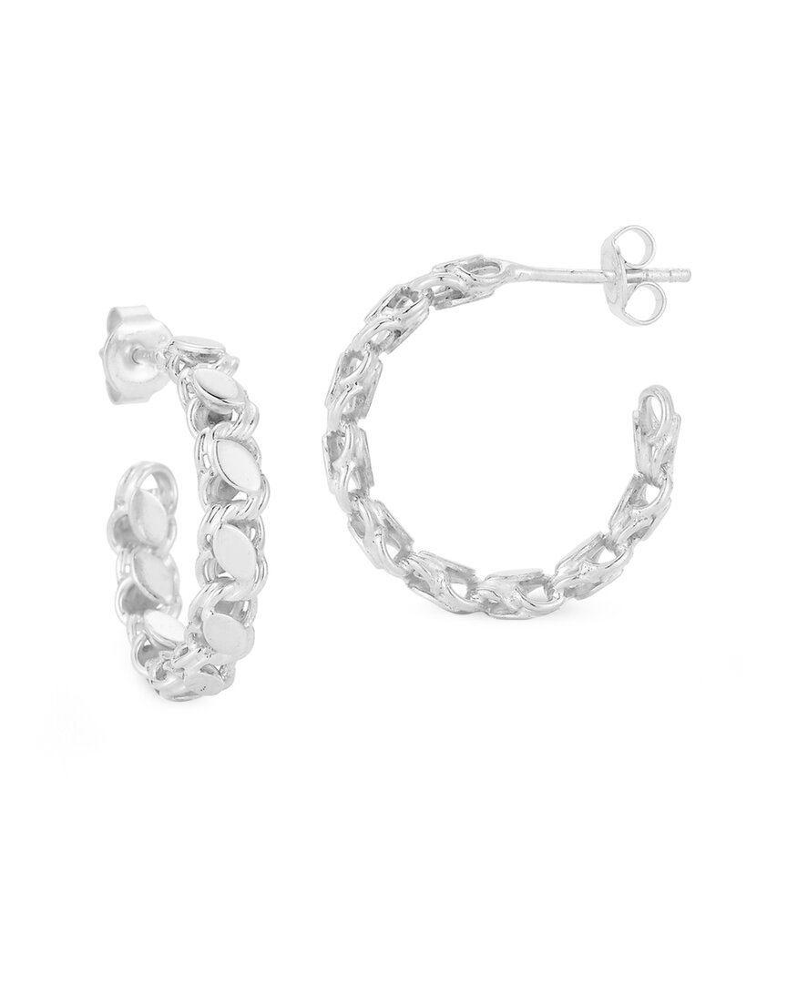 Chloe & Madison Chloe And Madison Silver Small Link Hoops