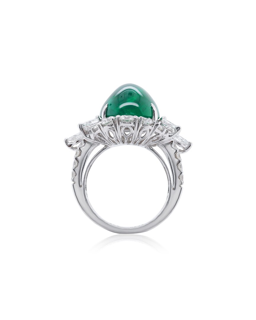 Diana M. Fine Jewelry 18k 3.46 Ct. Tw. Diamond Half-set Ring