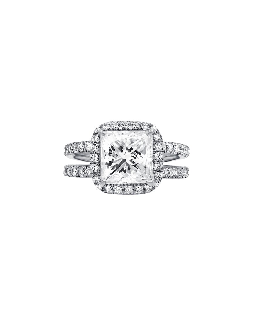 Diana M. Fine Jewelry White Gold 3.00 ct. tw. Diamond Half-Set Ring