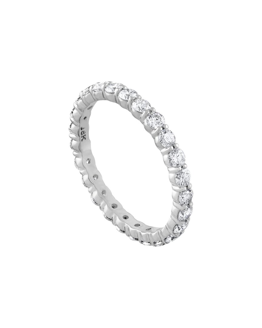 Diana M. Fine Jewelry 18k 1.00 Ct. Tw. Diamond Semi-eternity Ring In Gold