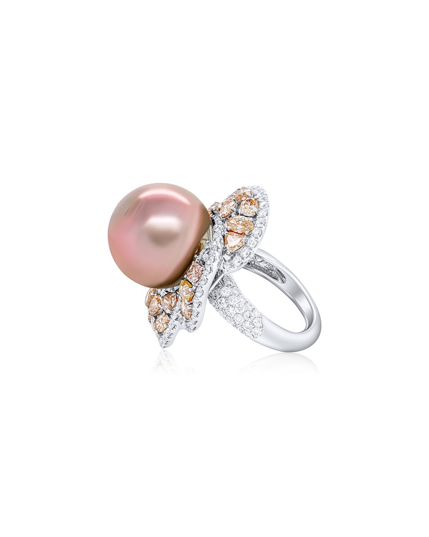 Diana M. Fine Jewelry 18k 4.93 Ct. Tw. Diamond Half-set Ring