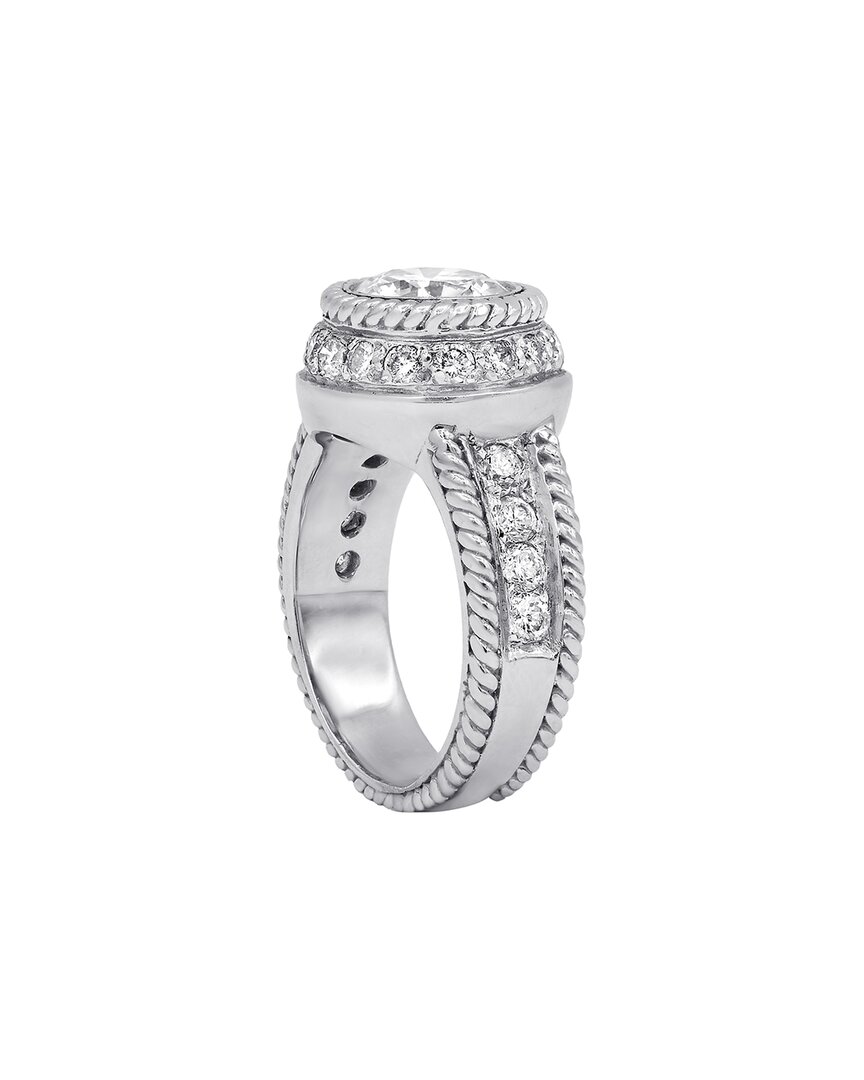 Diana M. Fine Jewelry 18k 2.83 Ct. Tw. Diamond Half-set Ring