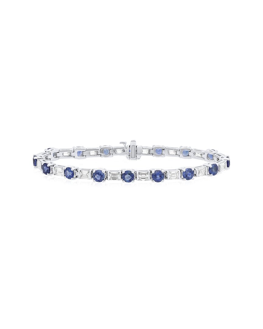 Diana M. Fine Jewelry 18k 14.70 Ct. Tw. Diamond & Sapphire Bracelet