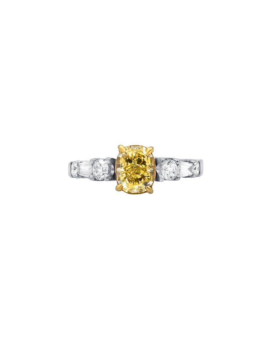 Shop Diana M. Fine Jewelry 18k 1.88 Ct. Tw. Diamond Half-set Ring
