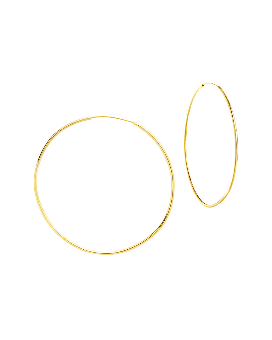Sterling Forever 14k Plated Hoops