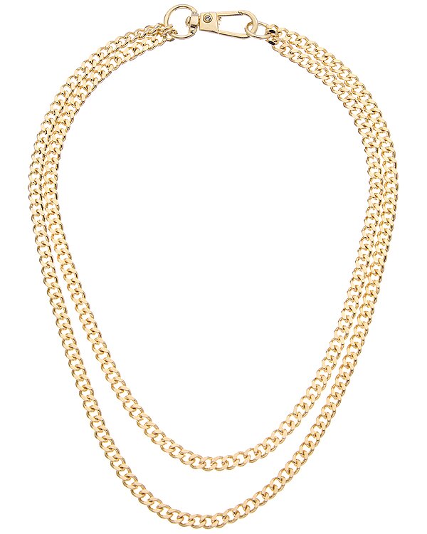 Juvell 18K Plated CZ Link Necklace