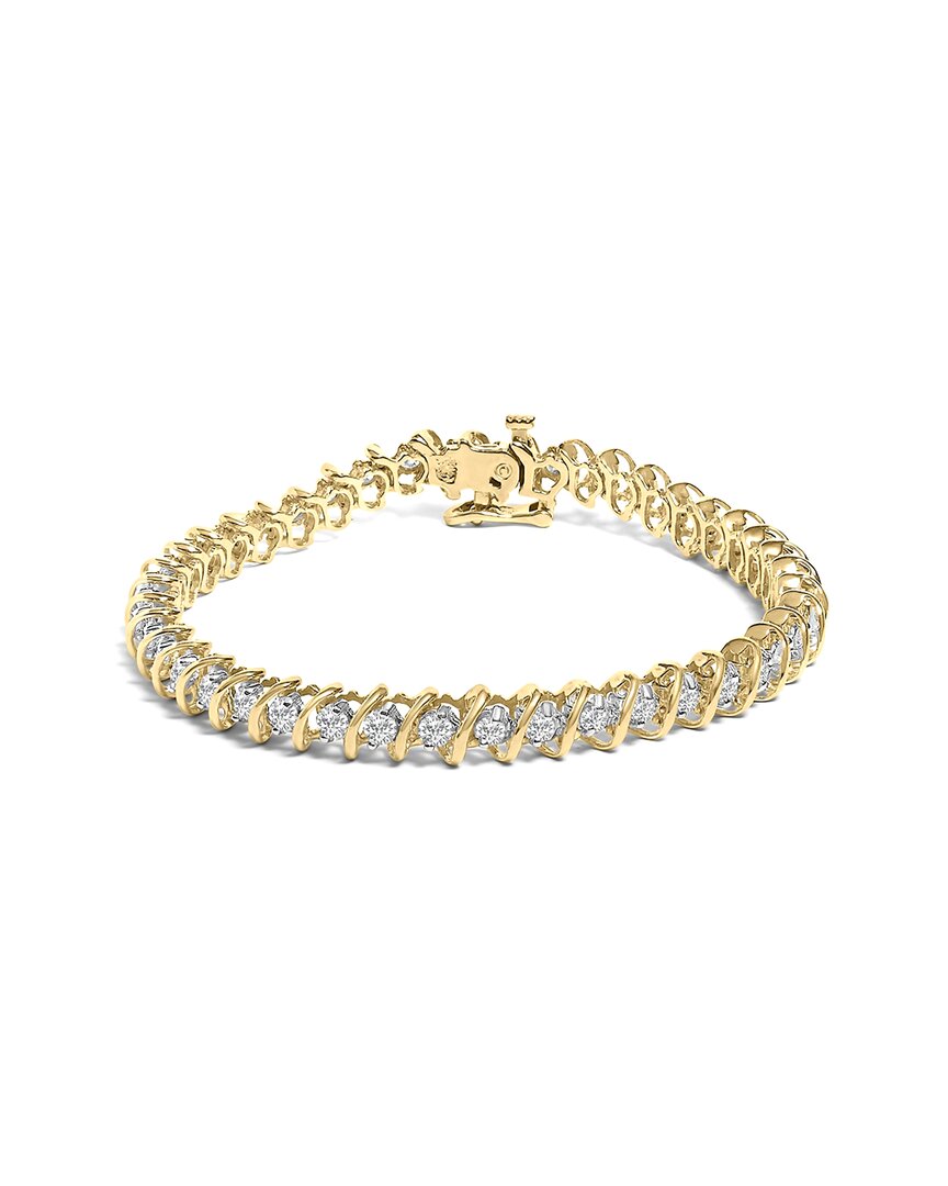 Haus Of Brilliance 18k 3.00 Ct. Tw. Diamond Link Bracelet