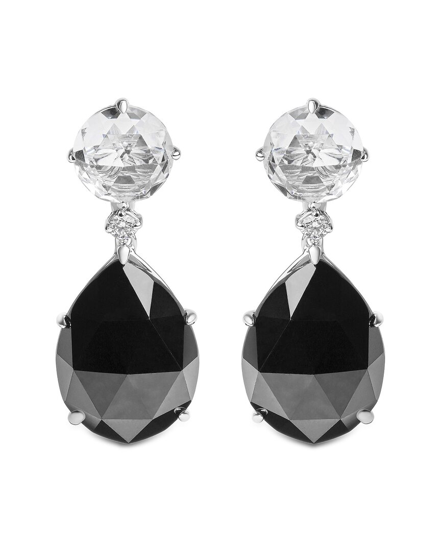 Haus Of Brilliance Colorful Gemstones 18k 47.24 Ct. Tw. Diamond & Gemstone Dangle Earrings