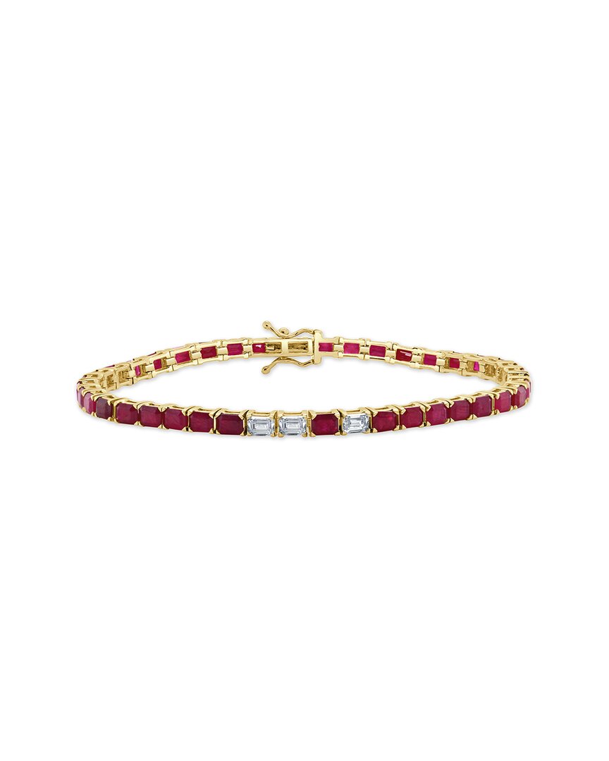 Sabrina Designs 14k 9.78 Ct. Tw. Diamond & Ruby Bracelet