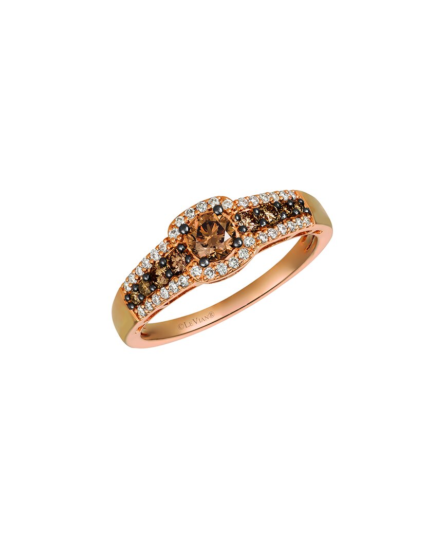 Le Vian ® Chocolate Solitaire 14k Rose Gold 0.67 Ct. Tw. Diamond Ring In Gold
