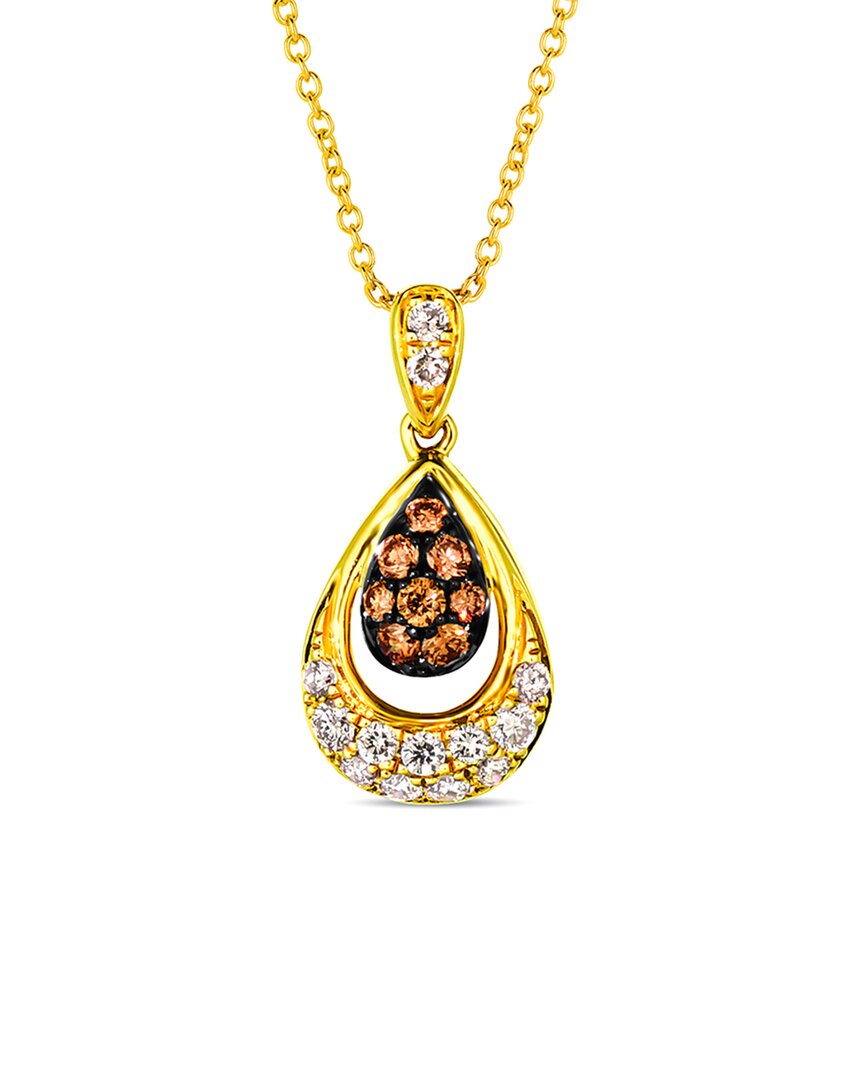 Le Vian ® Chocolate And Honey 14k 0.41 Ct. Tw. Diamond Pendant In Gold