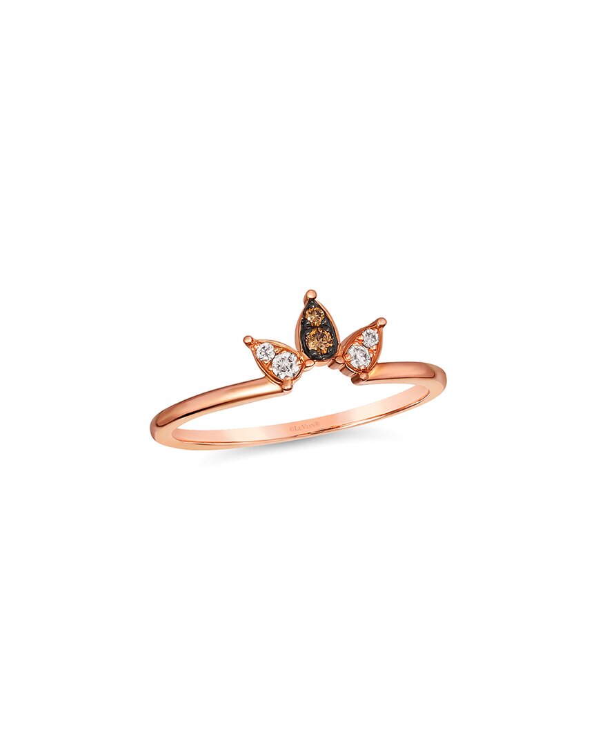 Le Vian ® Chocolate And Strawberry 14k Rose Gold 0.08 Ct. Tw. Diamond Ring In Gold