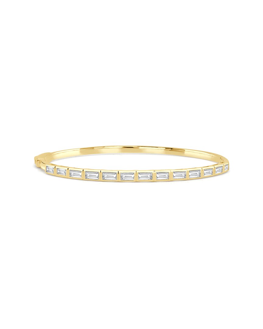 Sabrina Designs 14k Yg Diamond Baguette Bangle In Gold