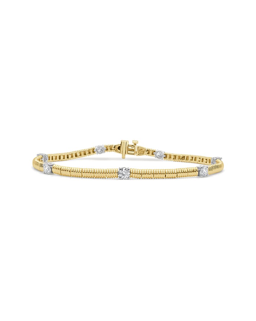 Sabrina Designs 14k Wg/yg Diamond Bracelet In White