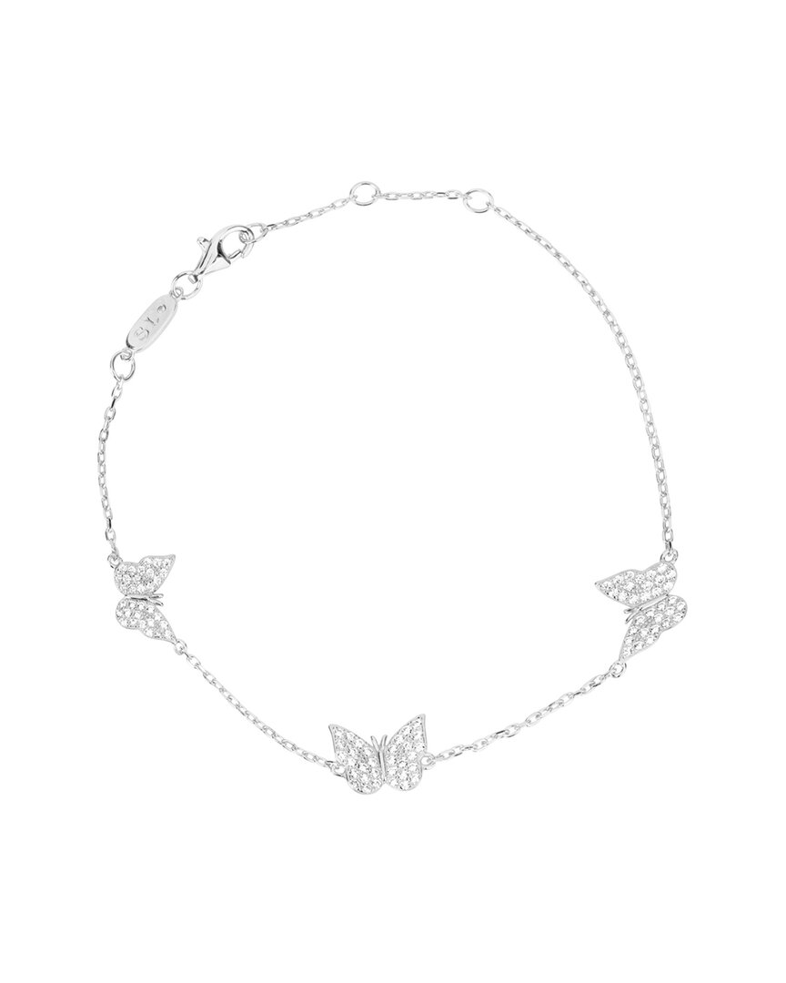 Suzy Levian Cz Jewelry Suzy Levian Silver Cz Butterfly Bracelet