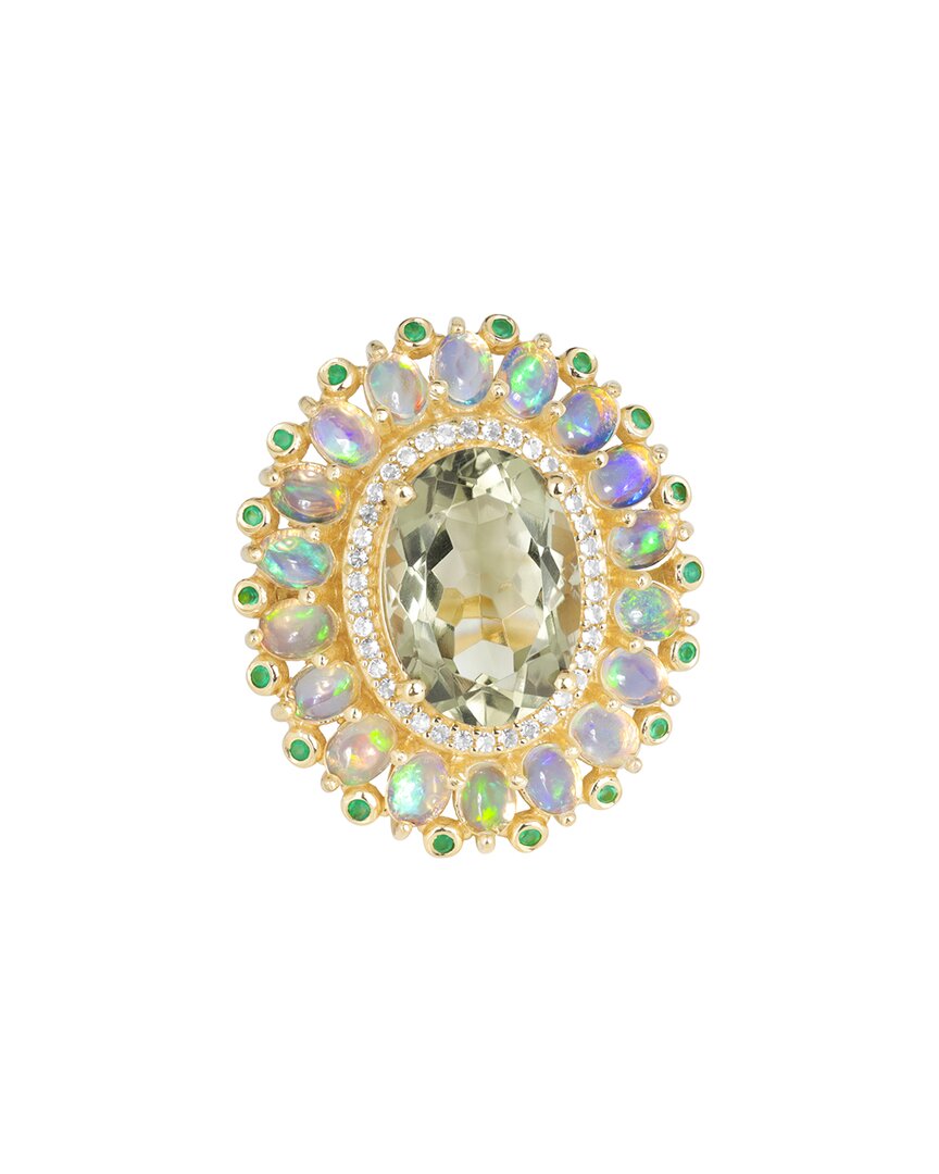 Tiramisu Silver 7.73 Ct. Tw. Gemstone Ring