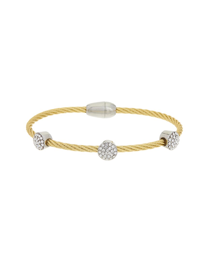 Juvell 18k Plated Cz Bangle Bracelet