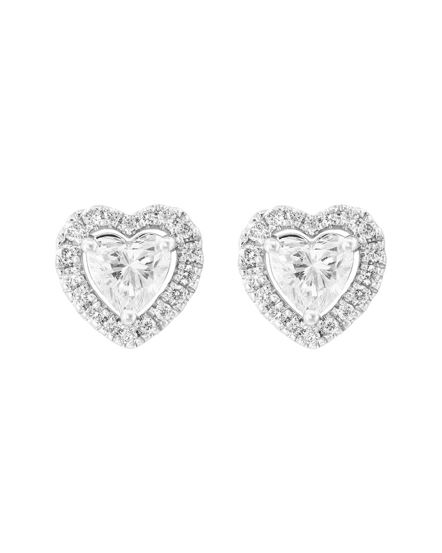 Effy Fine Jewelry 14k 1.21 Ct. Tw. Lab-grown Diamond Earrings In Metallic