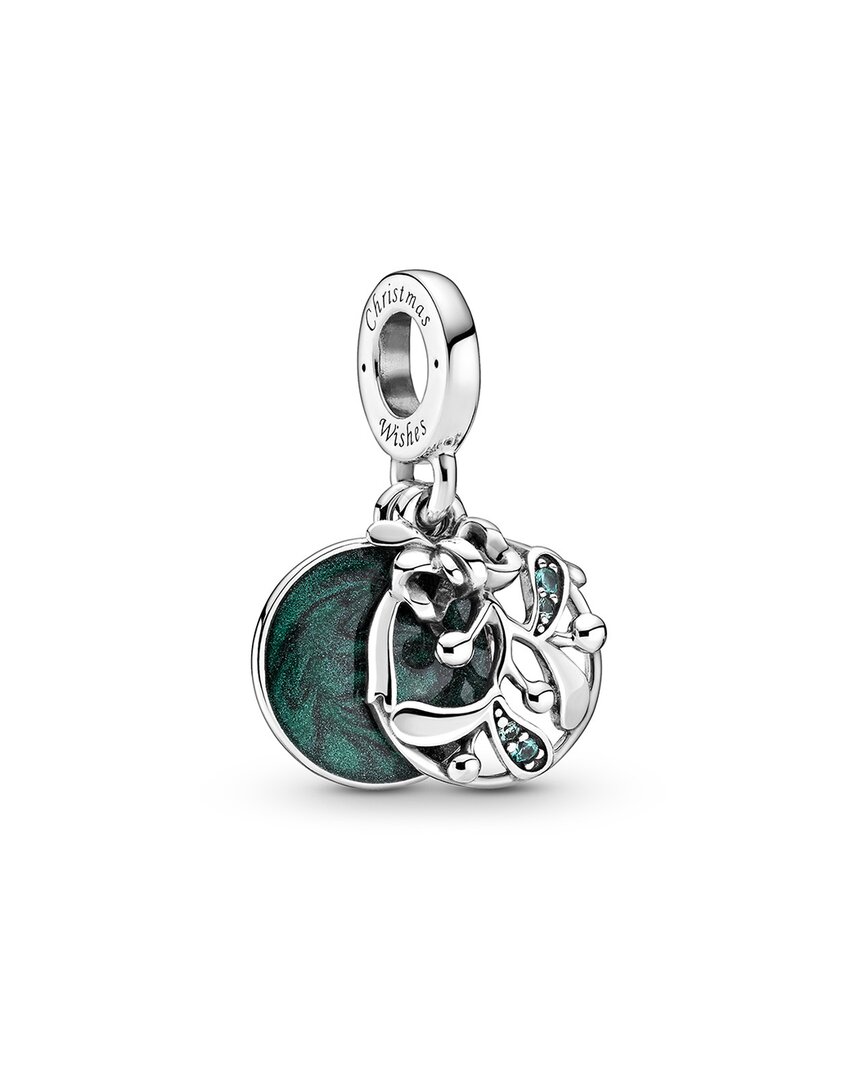 PANDORA PANDORA SILVER CZ MISTLETOE CHARM