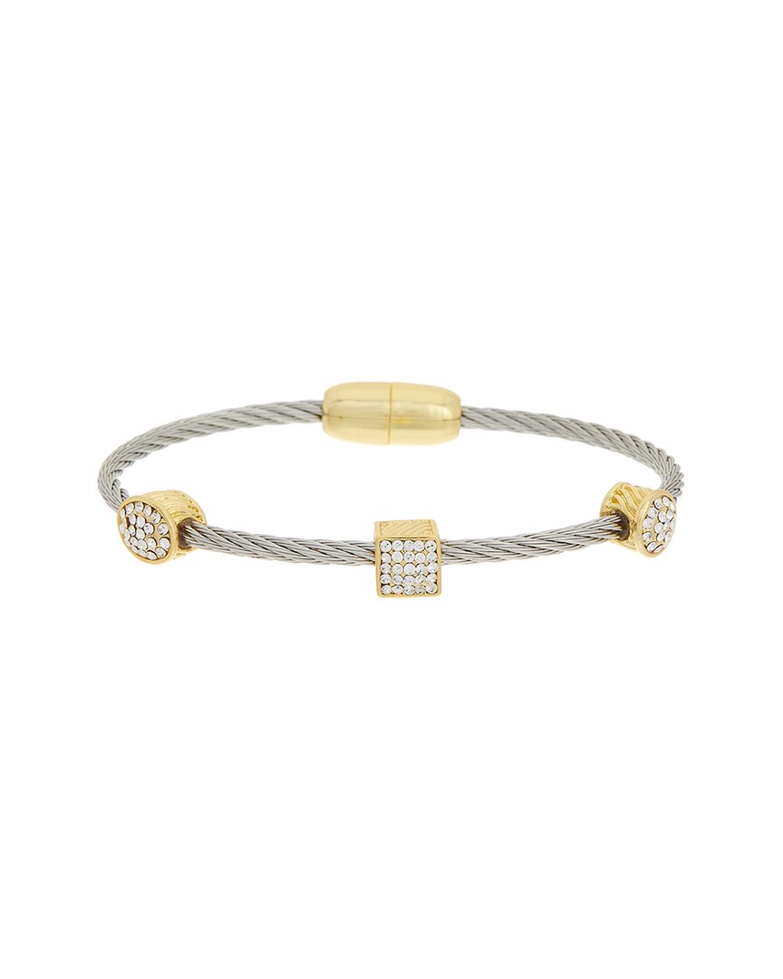 Juvell 18k Plated Cz Bangle Bracelet