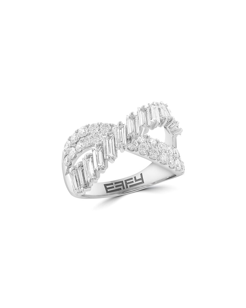 Effy Fine Jewelry Silver 2.10 Ct. Tw. Lab-grown Diamond Cz Ring
