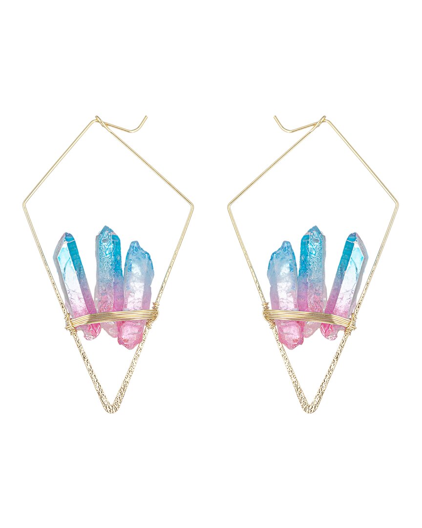 Eye Candy La Agate Aurora Earrings