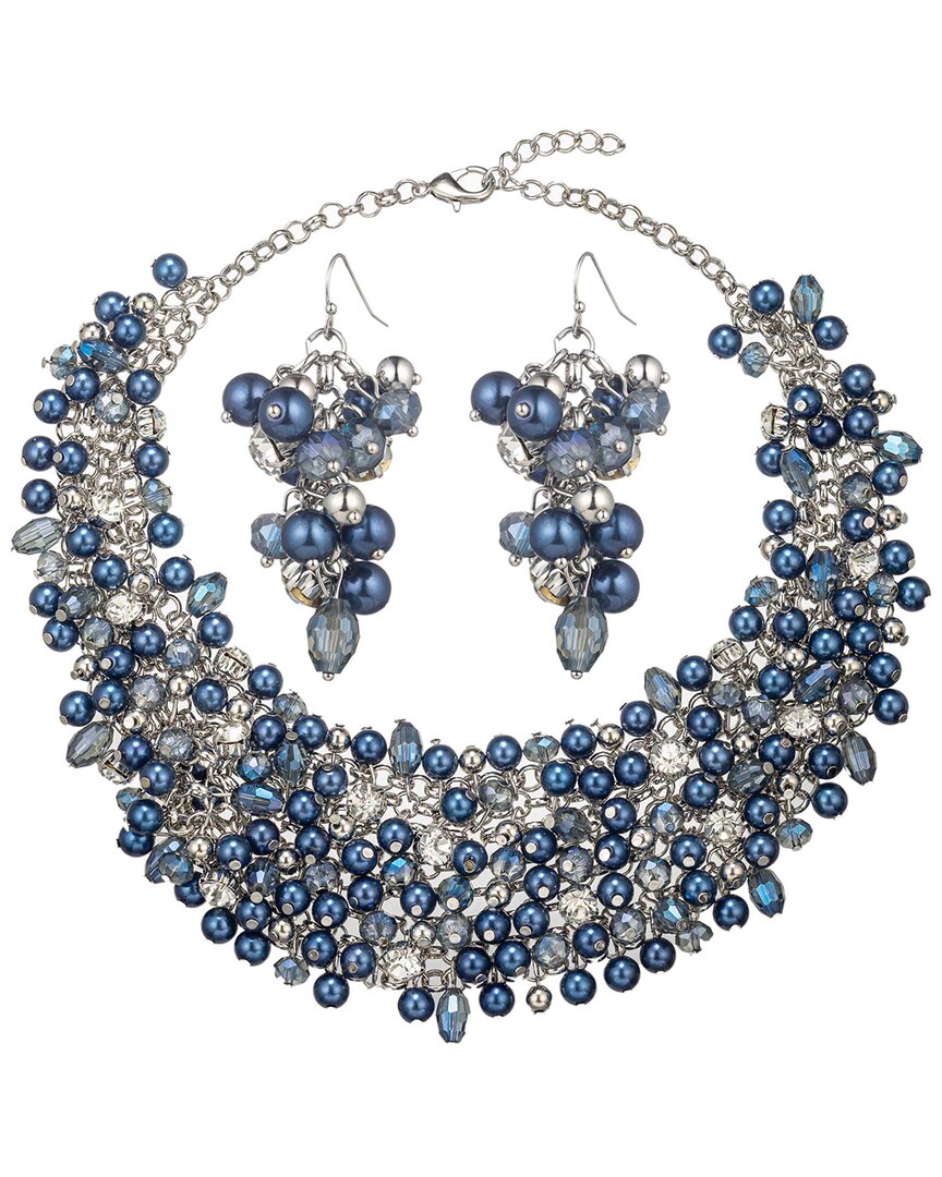 Eye Candy La Glass Crystal Aurora Statement Necklace