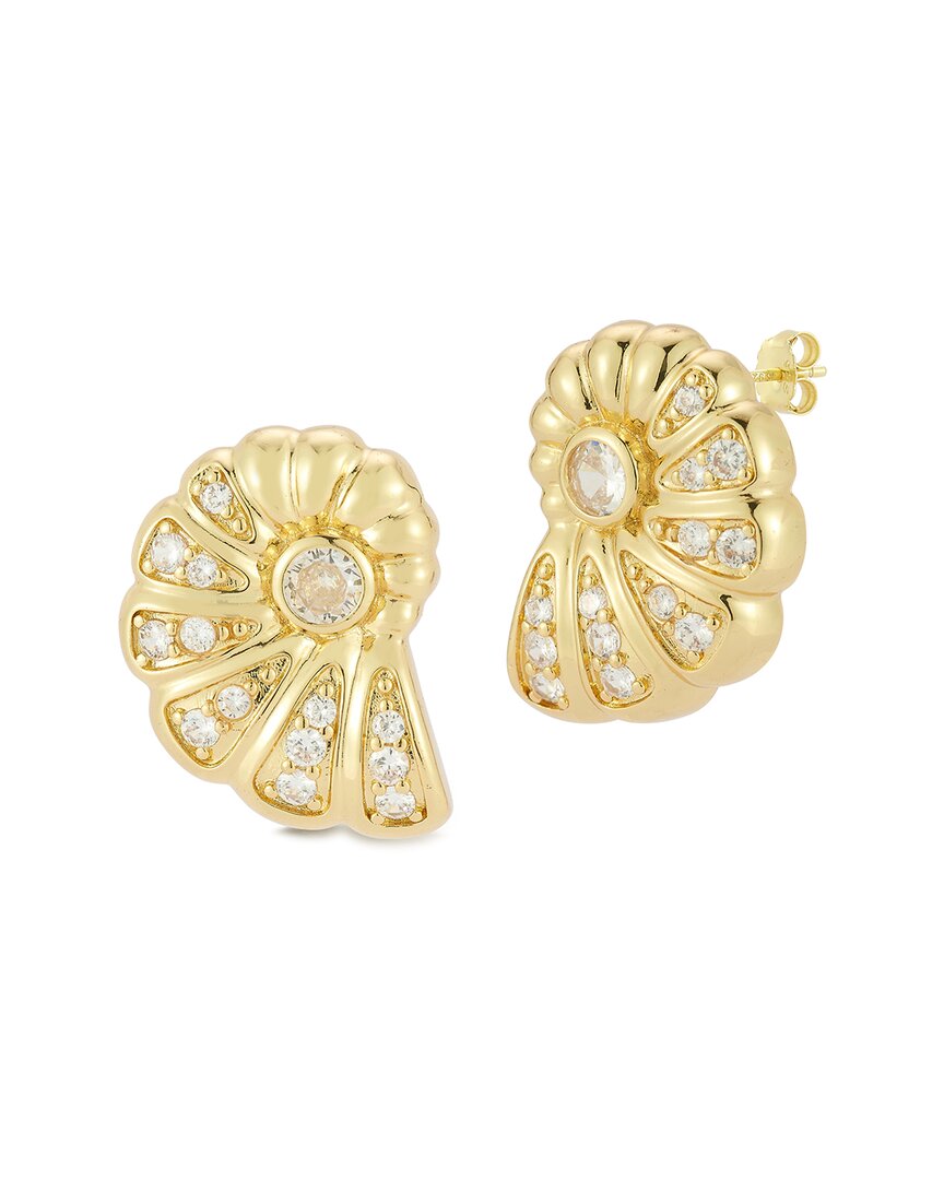 Sphera Milano Plated Cz Earrings In Gold