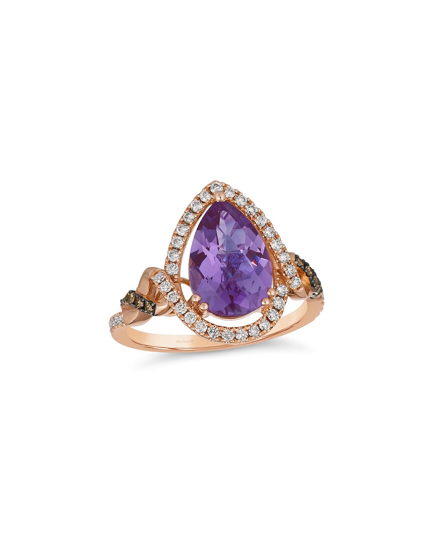 Le Vian ® Grape Amethyst™ 14k Rose Gold 2.57 Ct. Tw. Diamond & Amethyst Ring In Gold